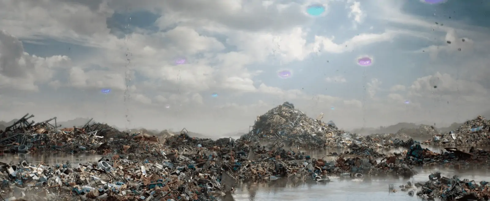 Sakaar, der Müllplanet des Marvel-Universums. Filmstill aus Thor: Ragnarok (Waititi 2017)