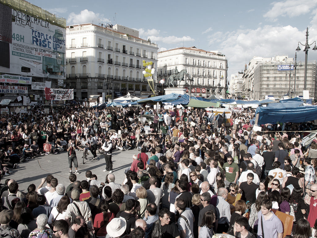 <em>Indignados</em>: 'Empörte' protestieren in Spanien 2011/12. 
