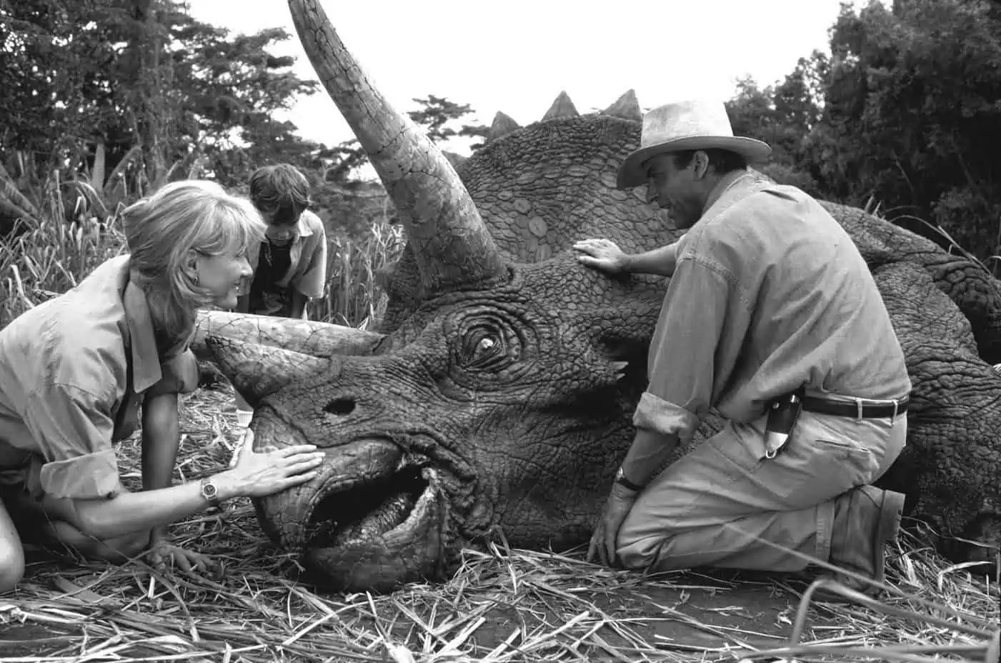 Retten, was vom Untergang bedroht ist. Standbild aus Jurassic Park (Spielberg 1992).